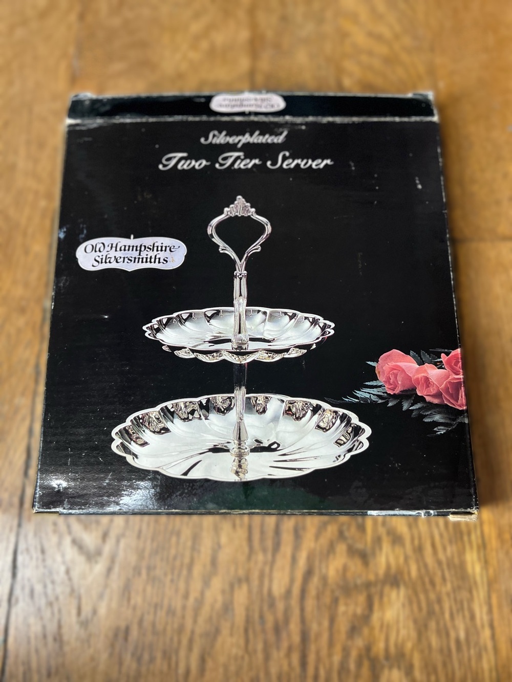 Vintage Silverplated Two-Tier Server